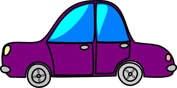 Car Purple Cartoon Transport Clip Art - vector clip ...