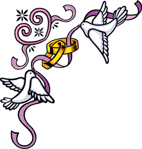 Wedding Border With Doves Clipart ClipArt Best