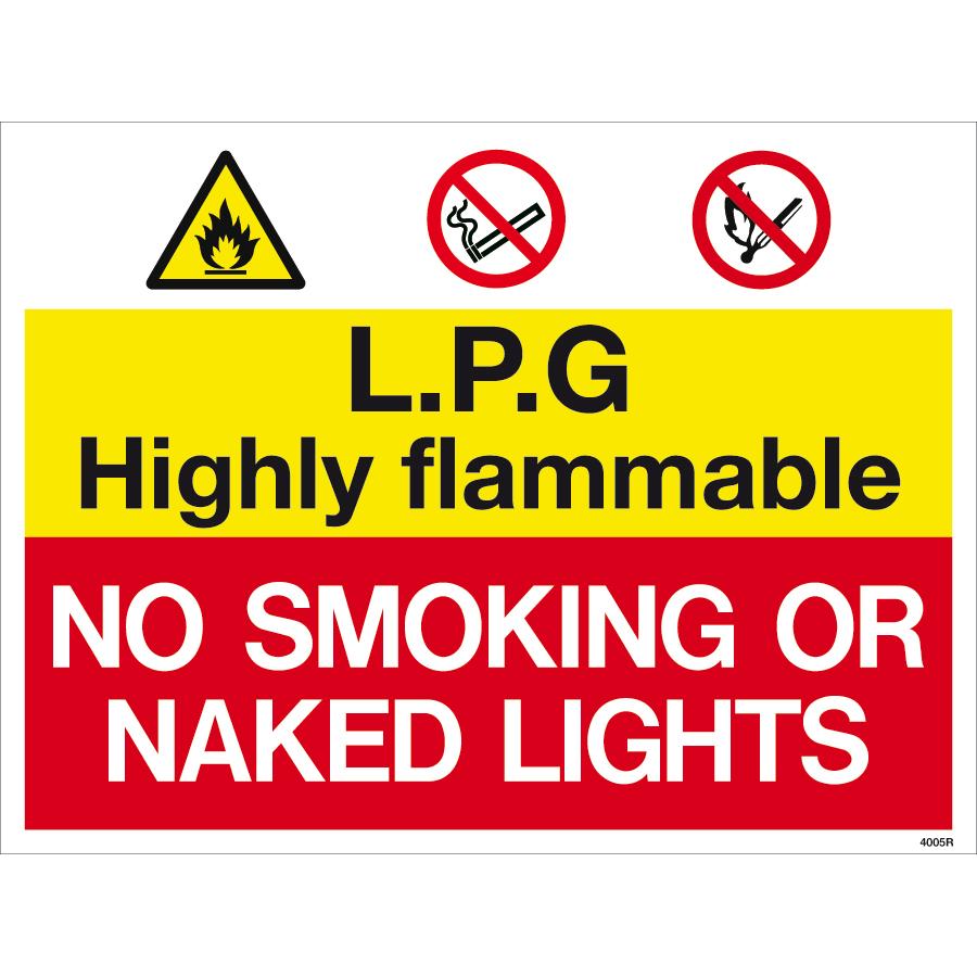 Warning LPG Highly Flammable Sign | Centurion Fire Safety Signs ...