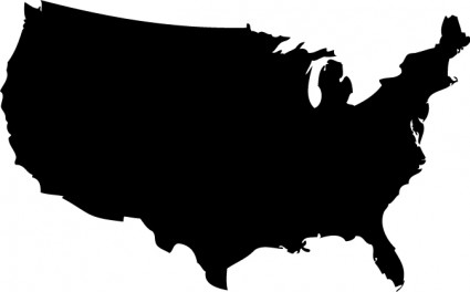 US Map Silhouette Vector Vector Silhouettes - Free vector for free ...