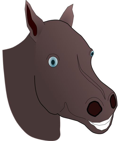 Horse Head clip art Free Vector / 4Vector