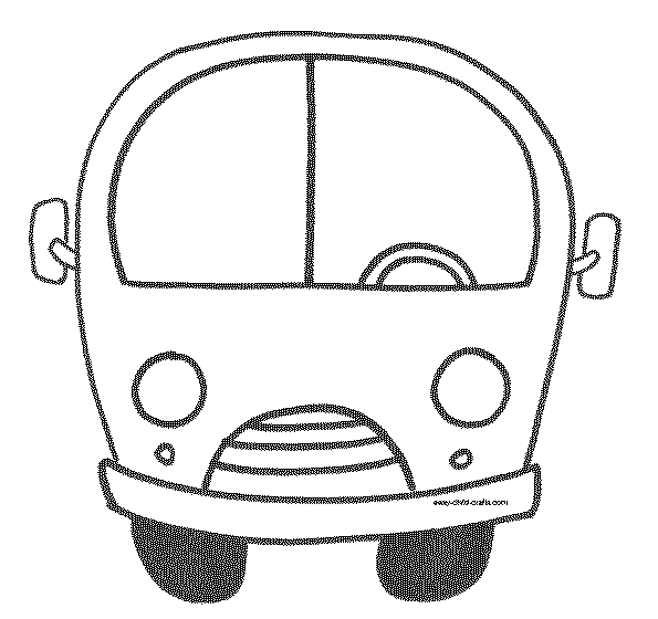 bus coloring pages