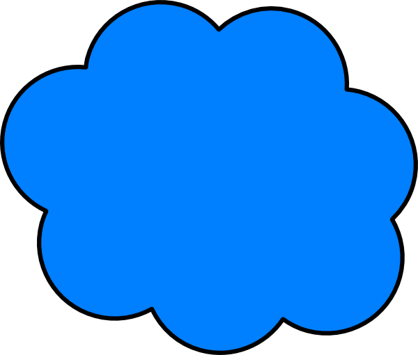 Blue Cloud Clip art - Frame and Borders - Download vector clip art ...