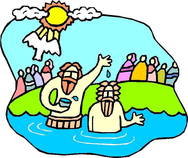 clip art jesus being baptised - photo #32