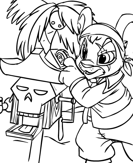 Neopets - Krawk Island Colouring Pages