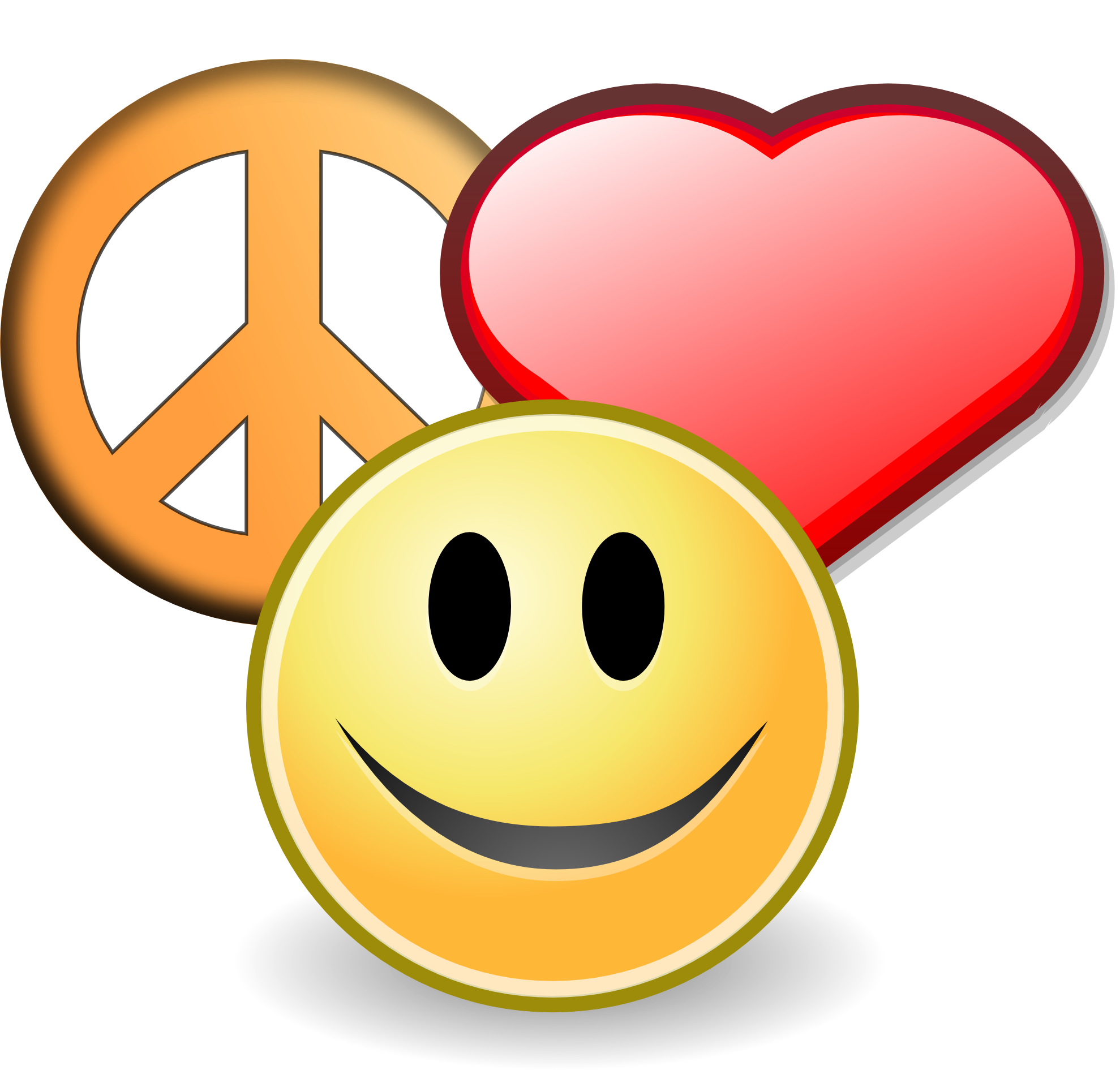 Clip Art: peace love and happyness christmas ...