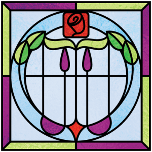 Art Deco Design 9 |Art Deco Stained Glass|Stained Glass Film ...