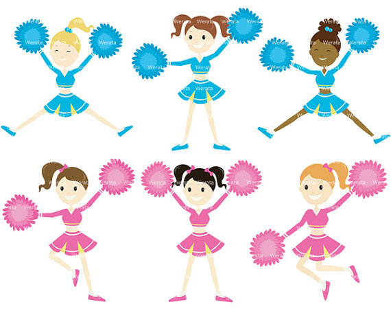 free cartoon cheerleader clipart images - photo #36