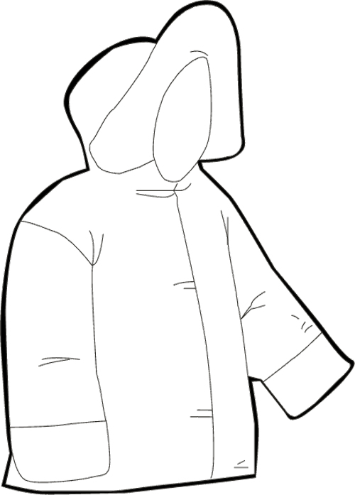 Winter Coloring Pages : Jacket Winter Clothes Coloring Page Kids ...