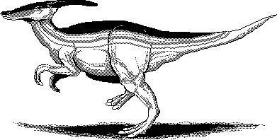 Black and White Dinosaur Clipart