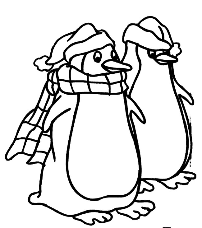 penquins coloring pages - photo #24