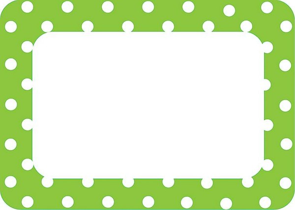 772 views Lime Green Polka Dot Border Lime polka dots name tags | Free HD ...