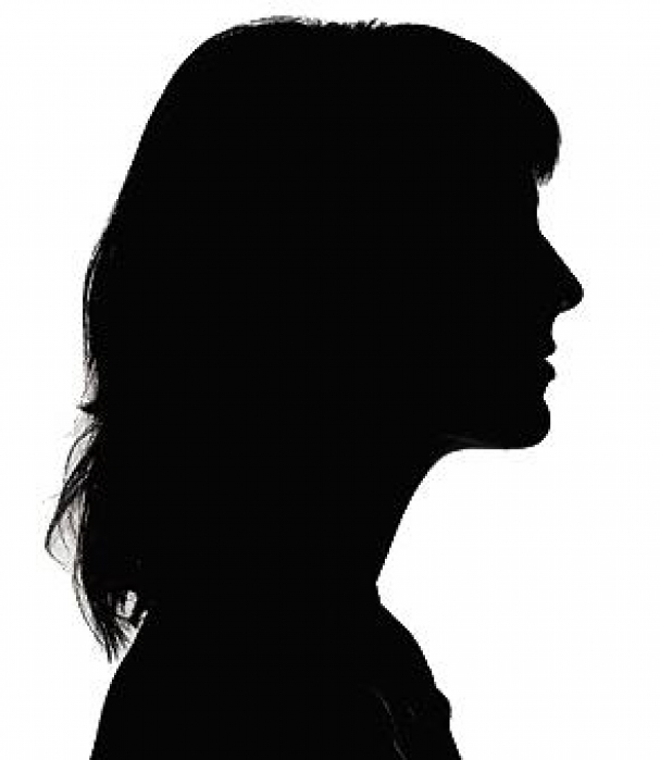 Woman face silhouette clip art
