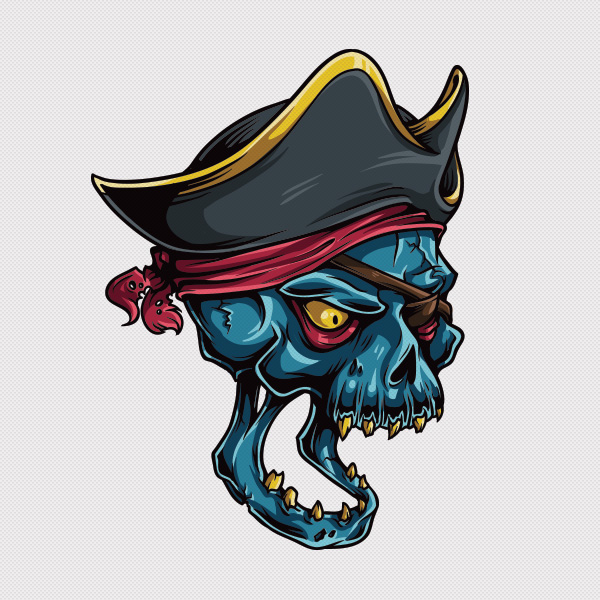Adobe Illustrator Tutorial: How to Draw a Vector Pirate Skull ...