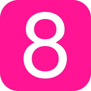 The number 8 clipart