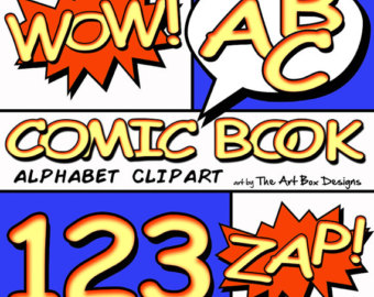 Comic book clipart | Etsy