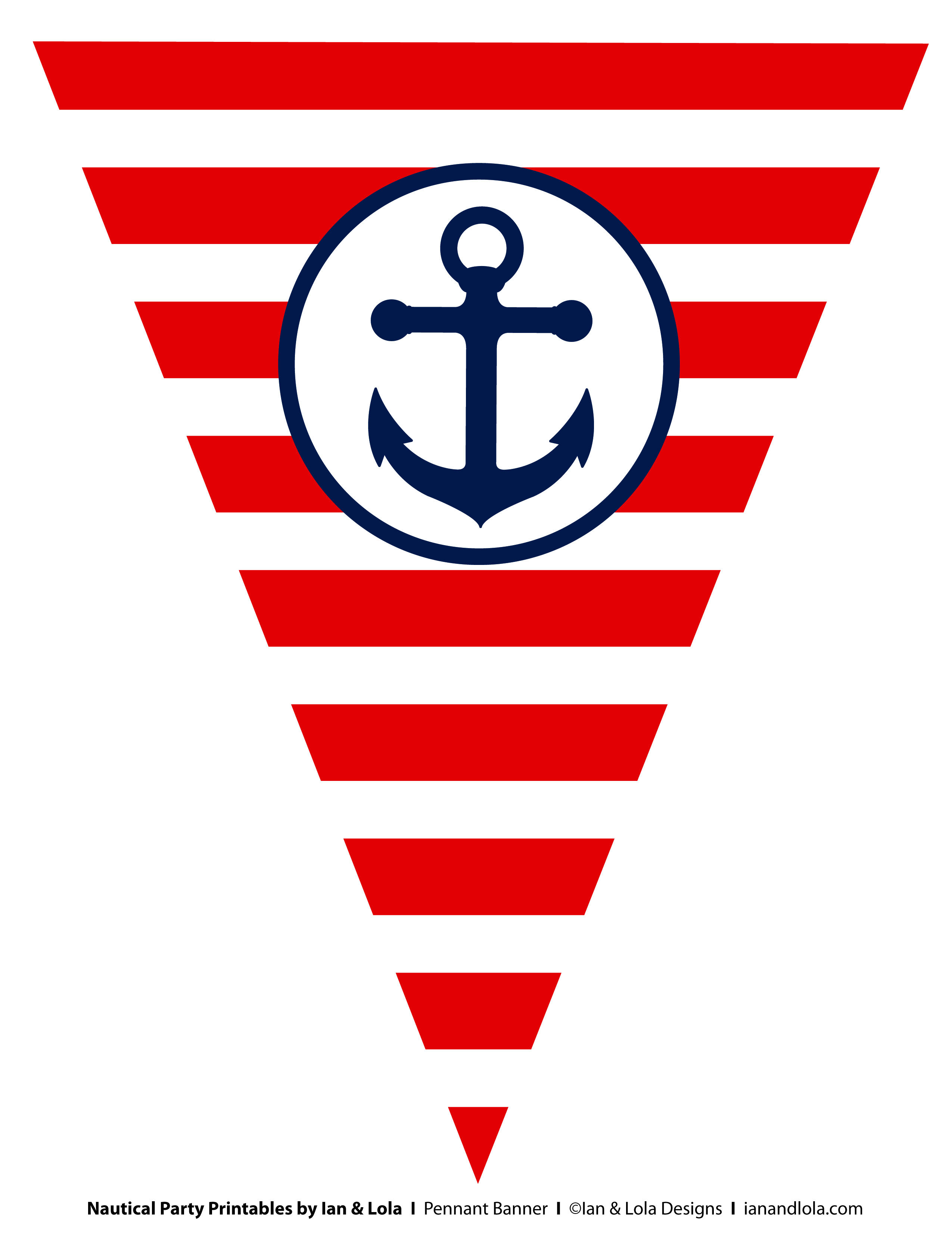 Free Nautical Party Printables from Ian & Lola Designs | Catch My ...