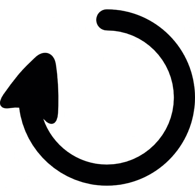 Arrow of circular shape refresh content symbol for interface Icons ...