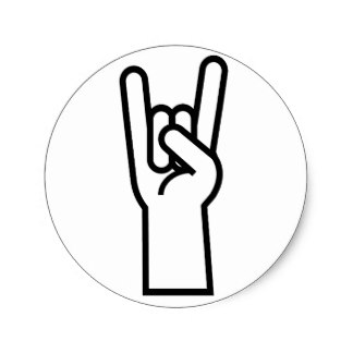 Rock Roll Hand Symbol Gifts on Zazzle