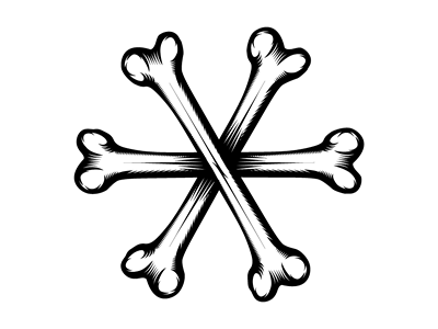 Grindhaus Bones Logo V3 by 86era - Dribbble