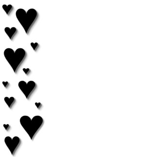 Heart Border Clipart Black And White - Free ...