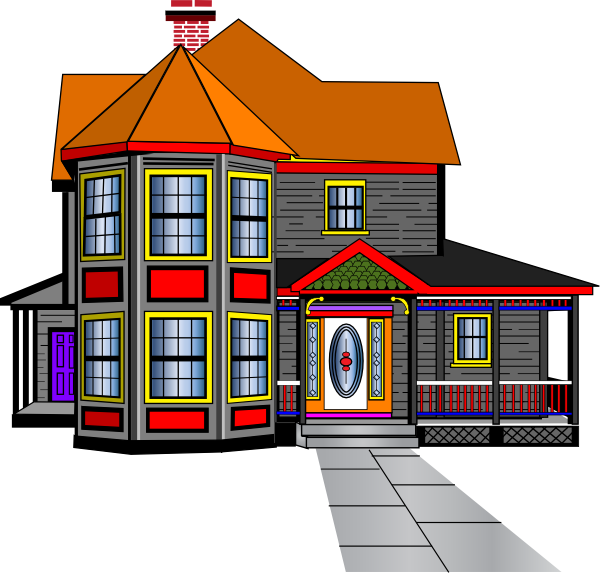clipart of a big house - photo #1