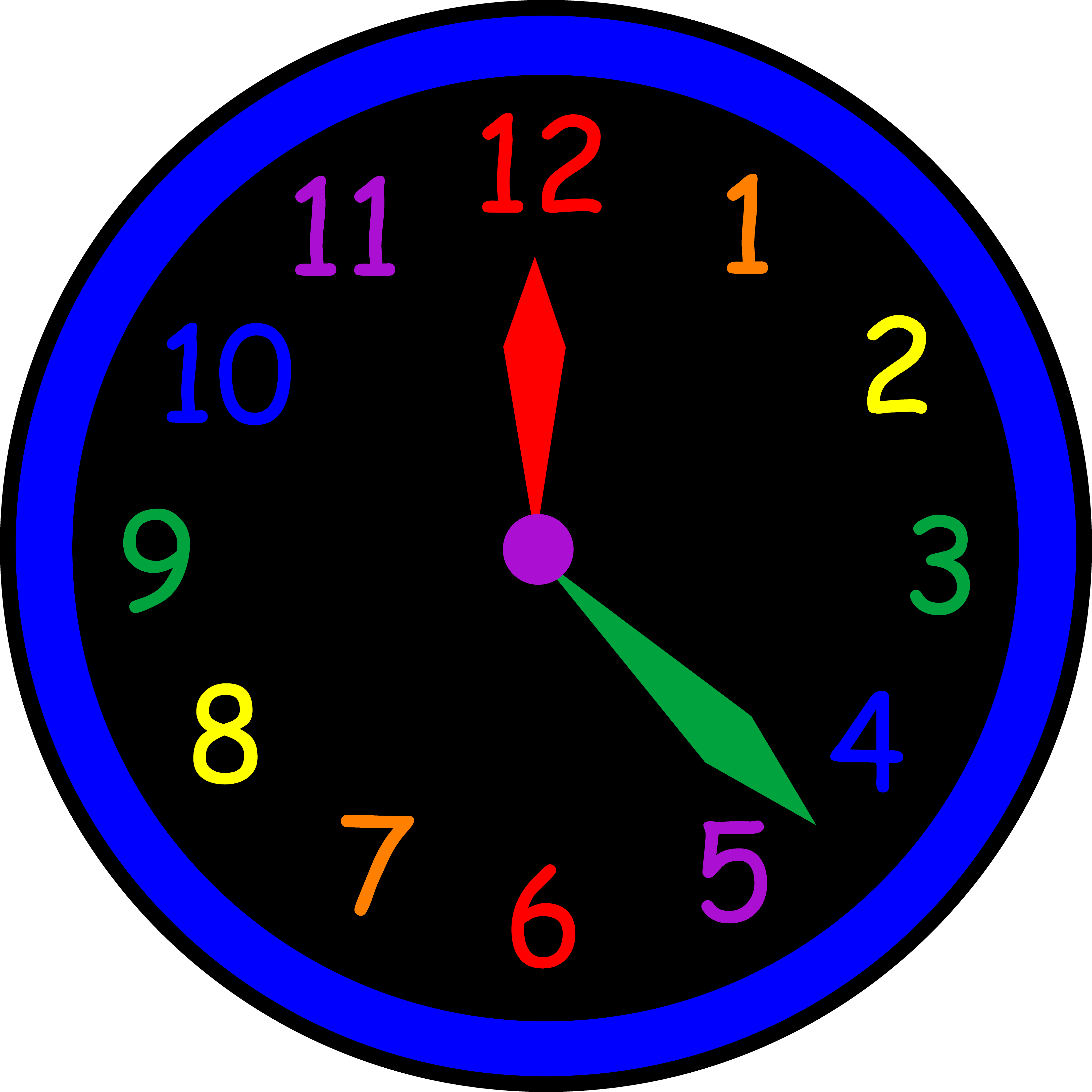 Clock Faces With Hands Clipart Best