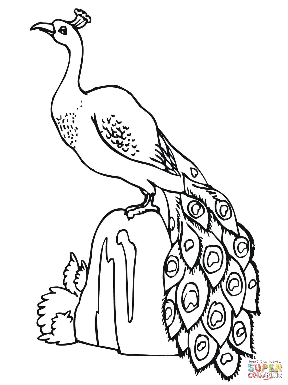 Peacocks coloring pages | Free Coloring Pages