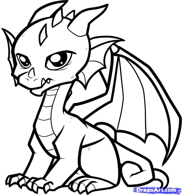 Easy Dragon Drawings | Dragon ...