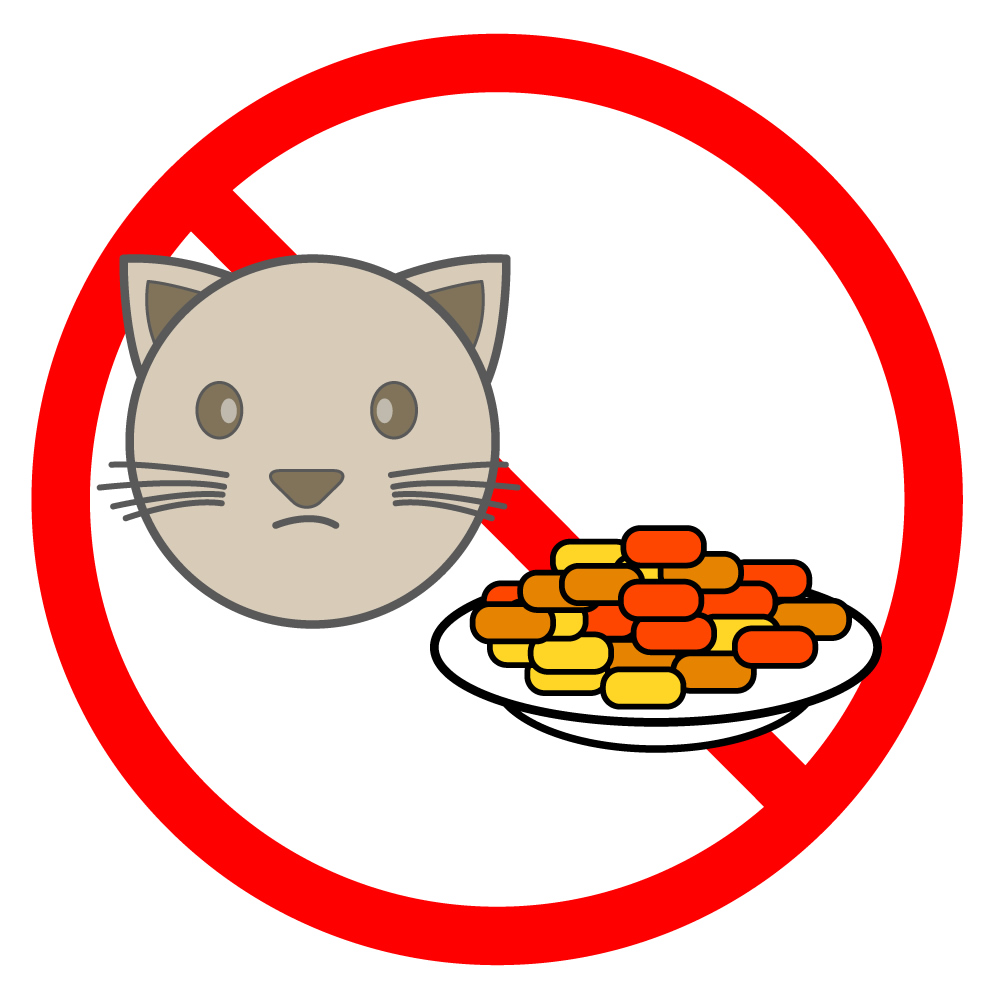 Do not raise the food to stray cat - Free Download - poster illustration