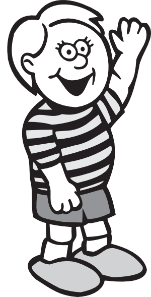 Waving Cartoon Kid Clip Art - vector clip art online ...