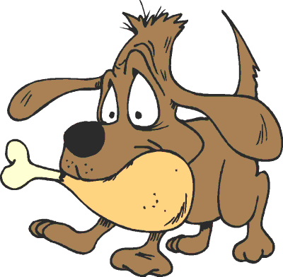 678 views clipart dog bones