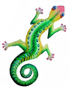 Gecko | Painted Metal, Metal Art and Lizards