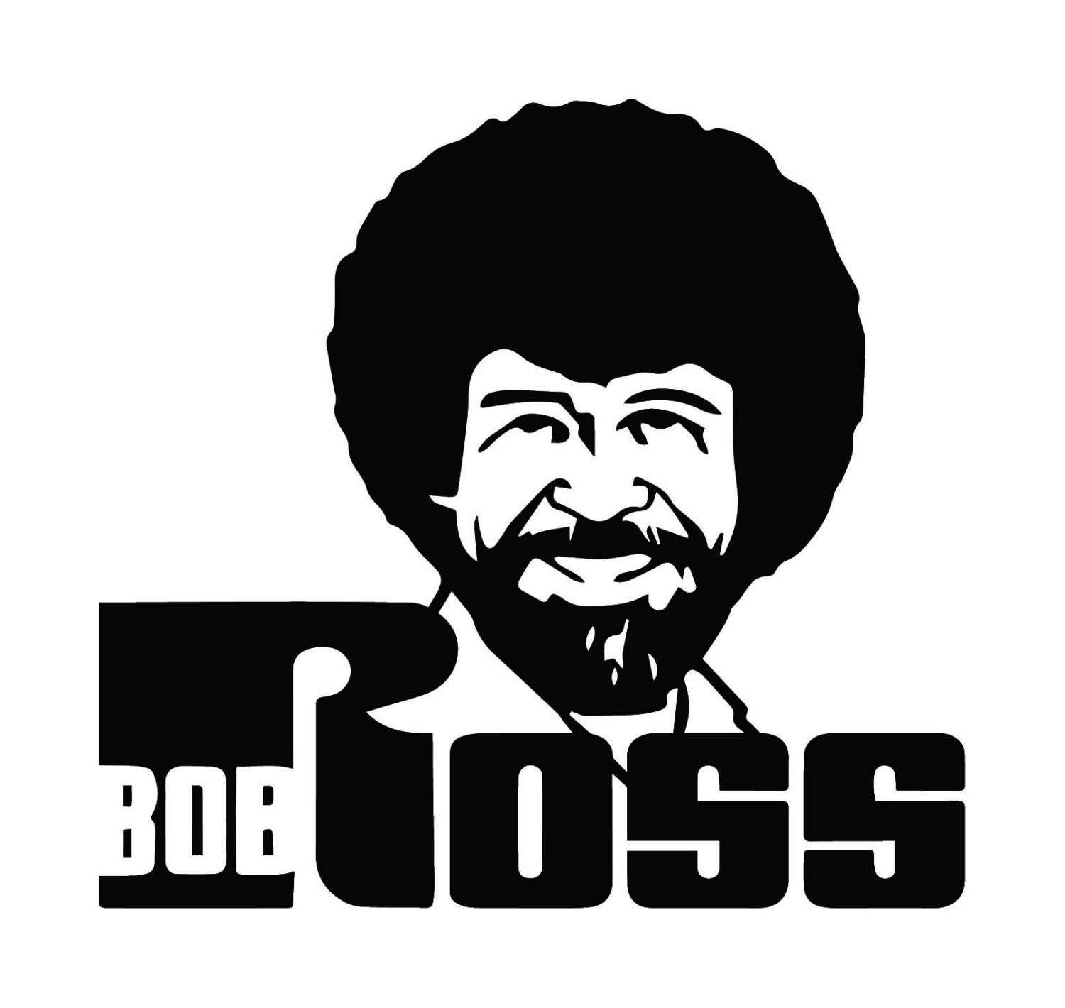 Bob Ross sticker decal by IMadeThisVinyl on Etsy