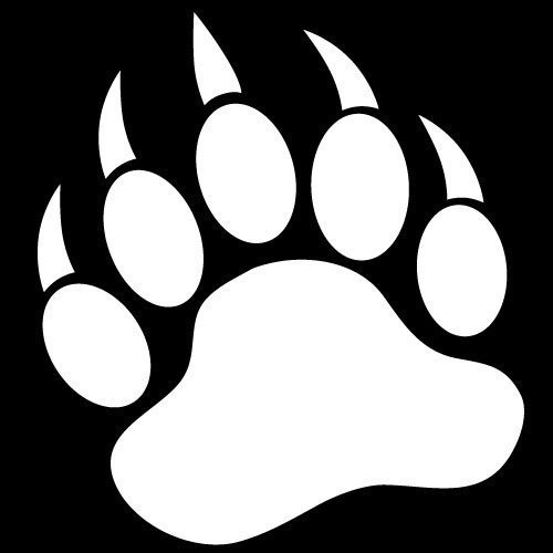 Bear Paw Clipart Black And White - Free Clipart Images