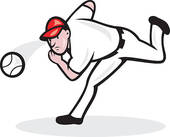 Baseball Player Pitching Clipart - Free Clipart Images