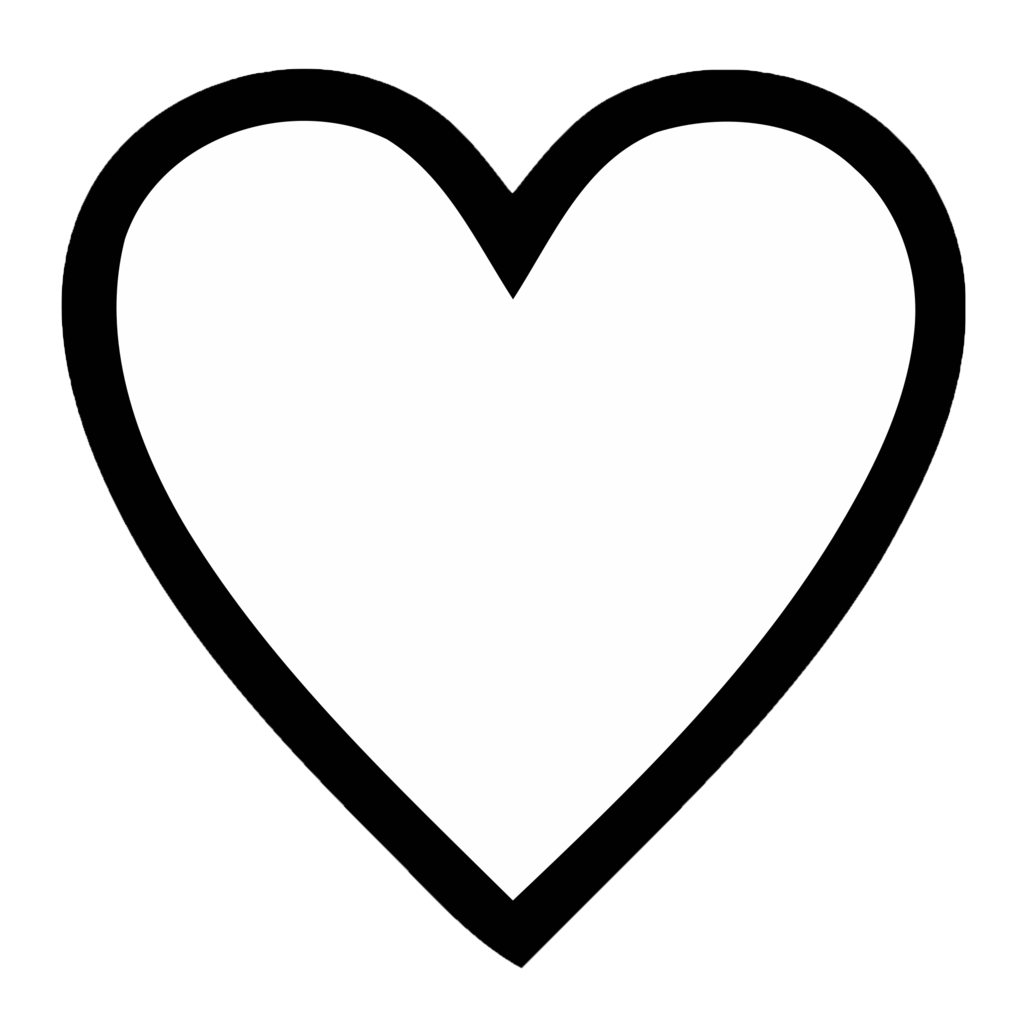 Images For > Black Love Heart Outline