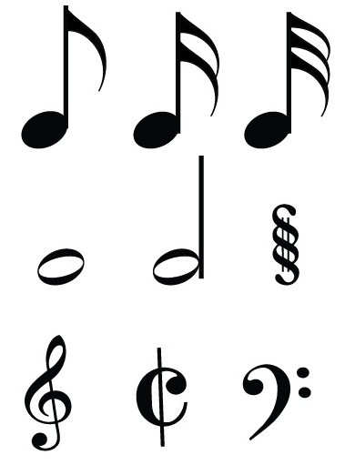 Free Simple Musical Notes Vector - TitanUI