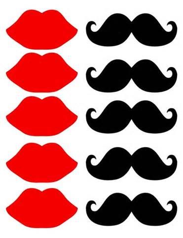 Mustache Template | Printable Photo ...