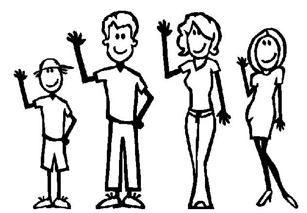 Family Cartoon Of 5 | Free Download Clip Art | Free Clip Art | on ...