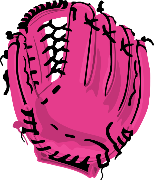Softball glove clipart