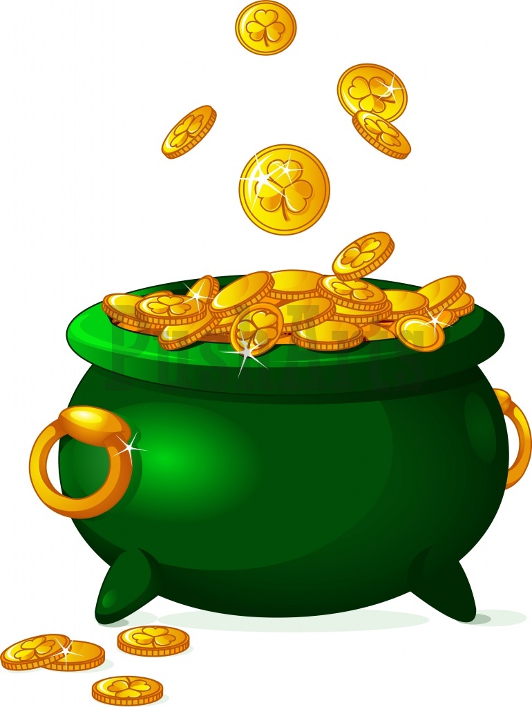 Irish Gold Coins Clipart