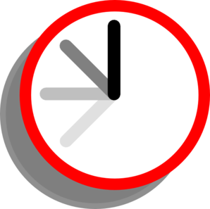 Ticking clock clipart