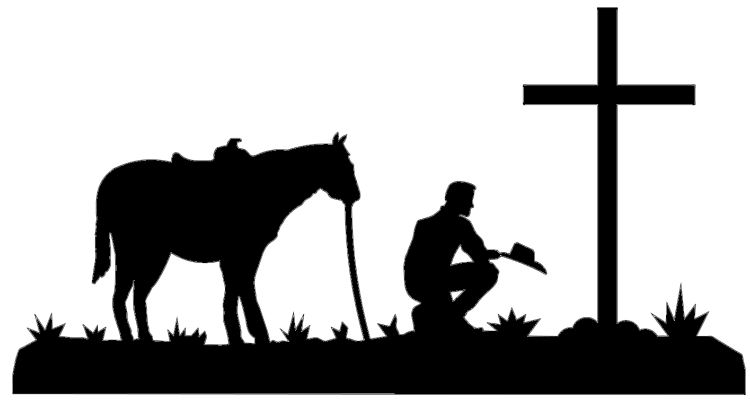 Western Ranch Silhouette Clipart