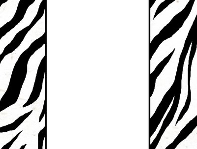 Zebra Print Border Template