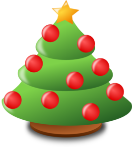 Cartoon Christmas Tree Clip Art - vector clip art ...