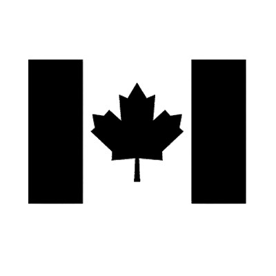 Canadian Flag Stencil