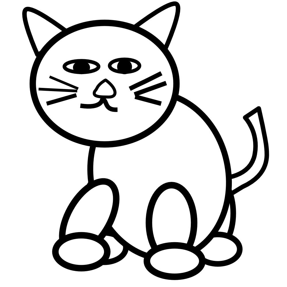 White Cat Drawing - ClipArt Best