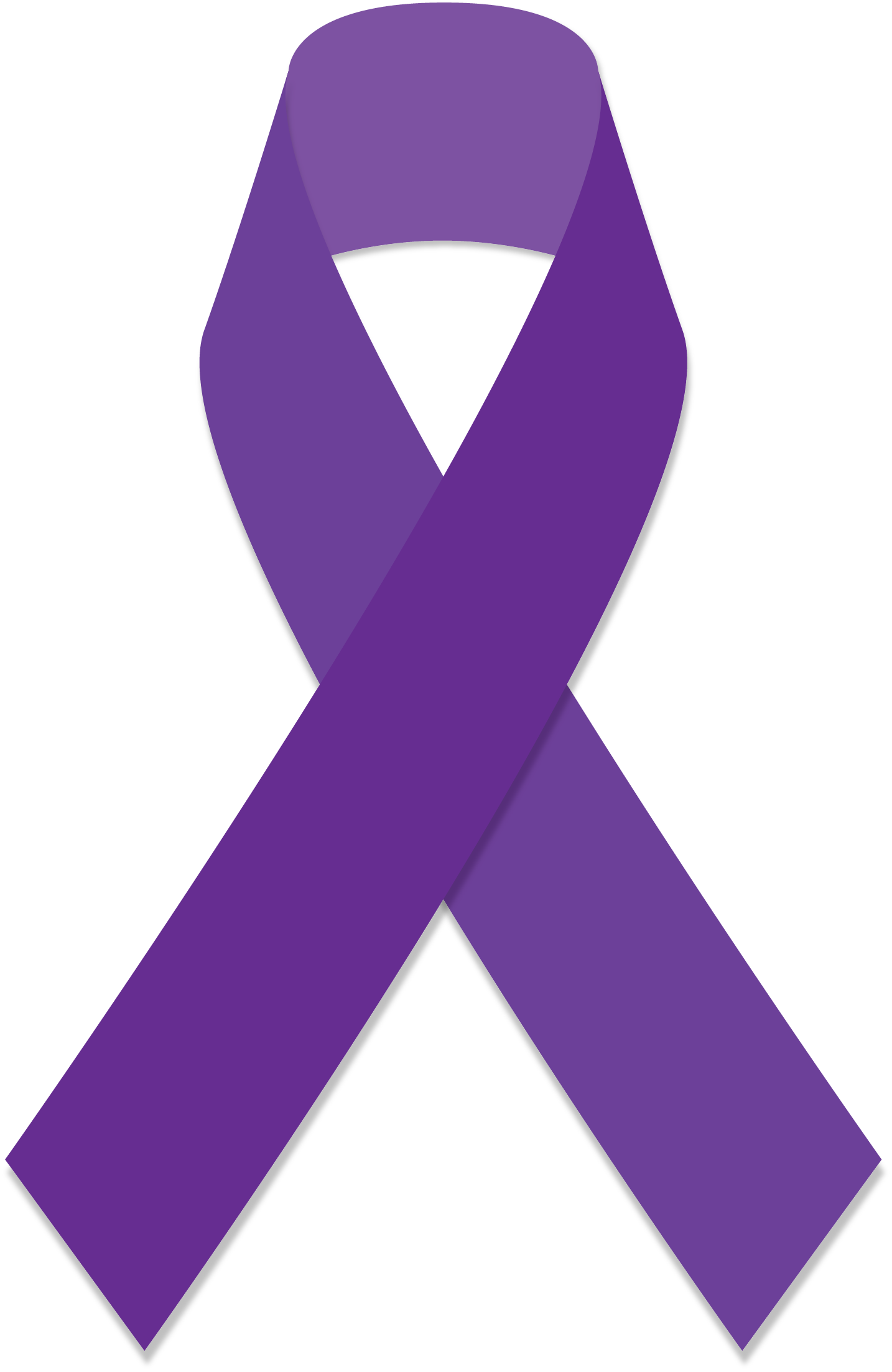 Purple Cancer Ribbon Clip Art