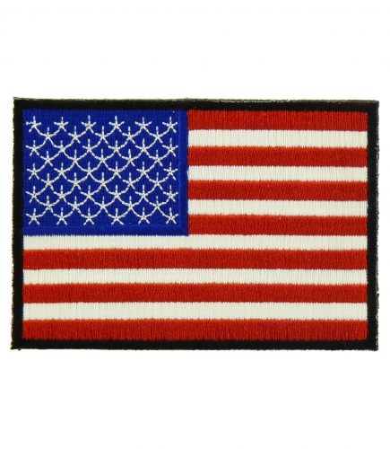 American Flag Black Border Patches